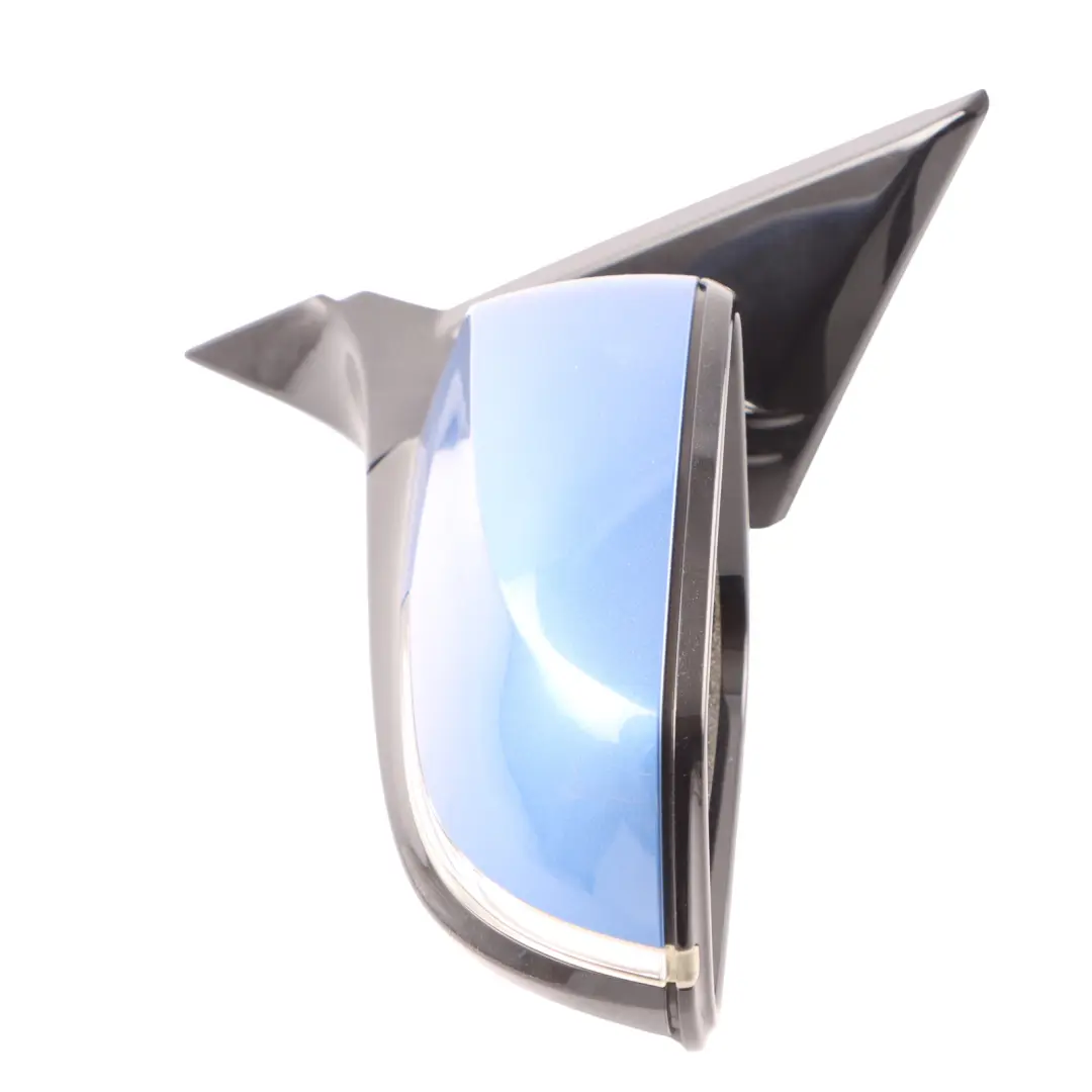 BMW 1 2 F21 F22 Auto Dip High Gloss Left Wing Mirror N/S Estorilblau B45 Blue - SKU RHD-7268635-EB - Part number 7268635