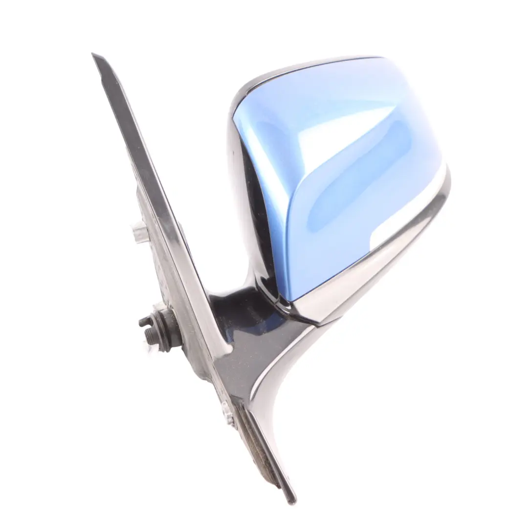 BMW 1 2 F21 F22 Auto Dip High Gloss Left Wing Mirror N/S Estorilblau B45 Blue - SKU RHD-7268635-EB - Part number 7268635
