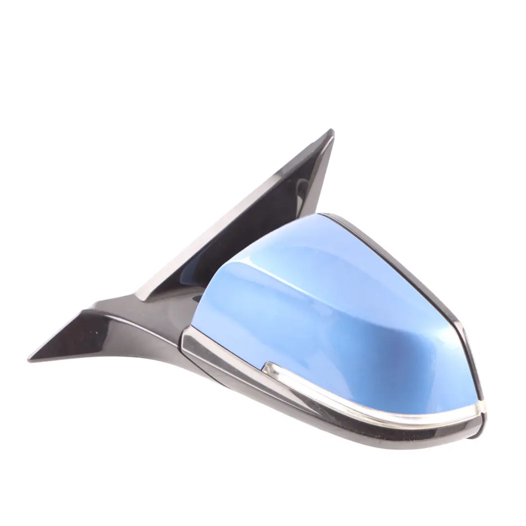 BMW 1 2 F21 F22 Auto Dip High Gloss Left Wing Mirror N/S Estorilblau B45 Blue - SKU RHD-7268635-EB - Part number 7268635