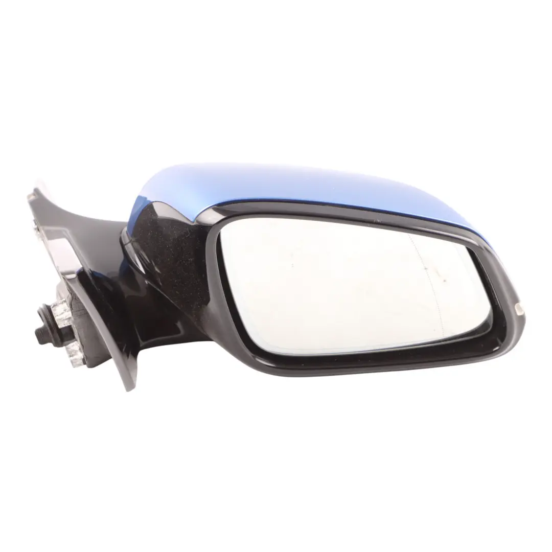 BMW 1 2 F21 F22 Auto Dip High Gloss Right Wing Mirror O/S Estorilblau B45 Blue - SKU RHD-7268636-EB - Part number 7268636
