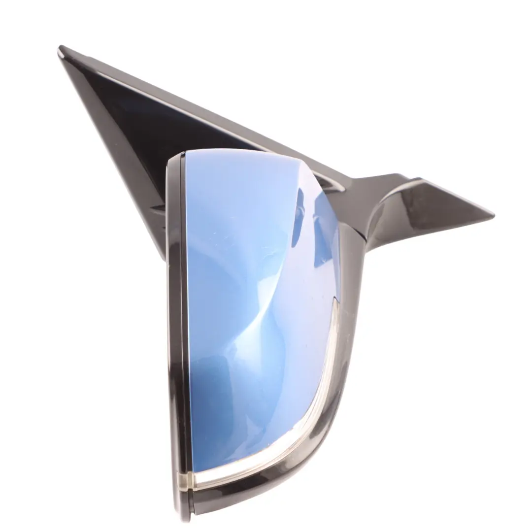 BMW 1 2 F21 F22 Auto Dip High Gloss Right Wing Mirror O/S Estorilblau B45 Blue - SKU RHD-7268636-EB - Part number 7268636