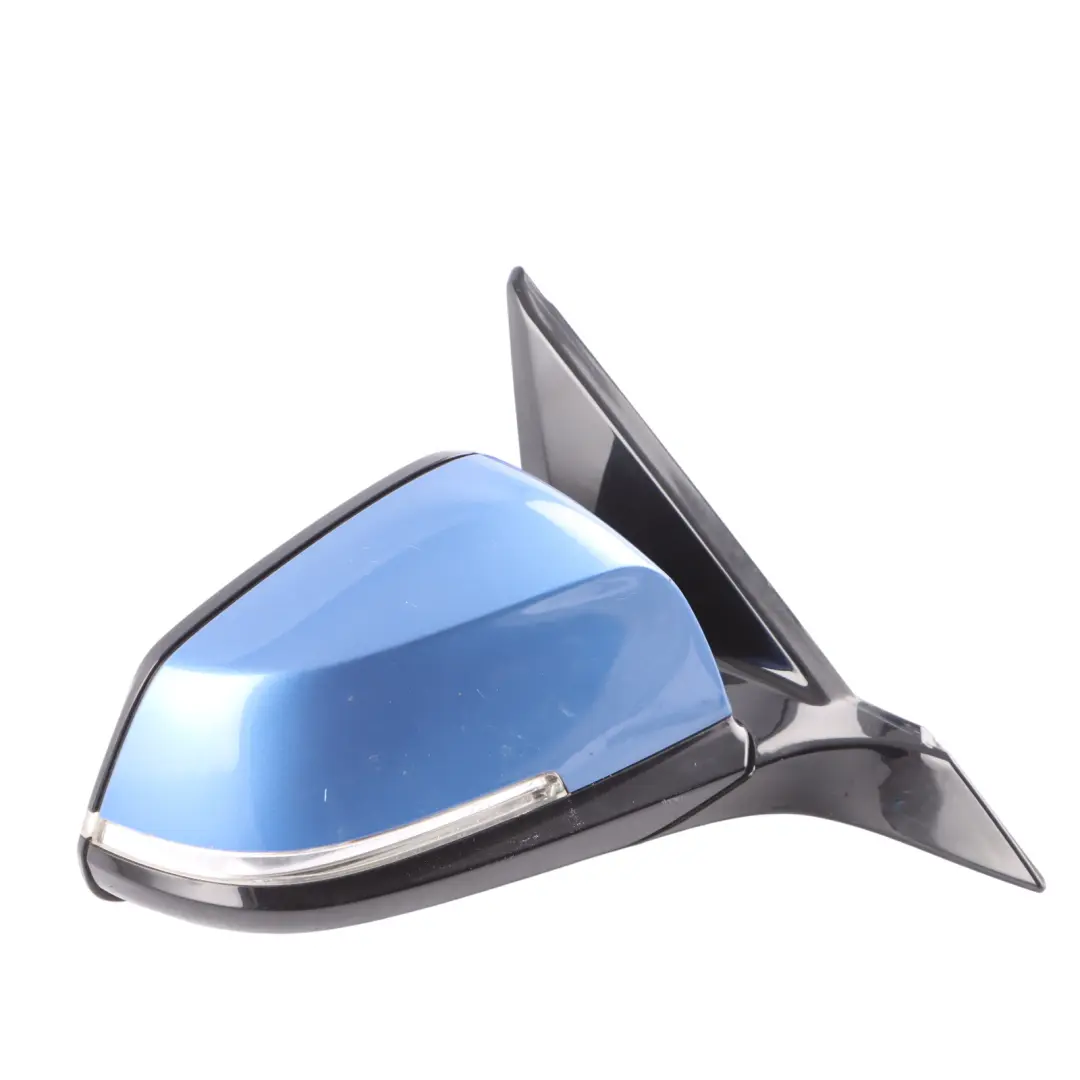 BMW 1 2 F21 F22 Auto Dip High Gloss Right Wing Mirror O/S Estorilblau B45 Blue - SKU RHD-7268636-EB - Part number 7268636