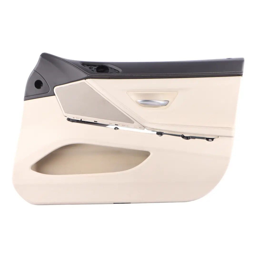 BMW F06 Door Card Front Right O/S Door Lining Trim Panel Leather Nappa Beige - SKU RHD-7304314 - Part number 7304314