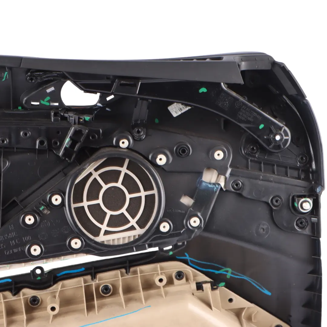BMW F06 Door Card Front Right O/S Door Lining Trim Panel Leather Nappa Beige - SKU RHD-7304314 - Part number 7304314