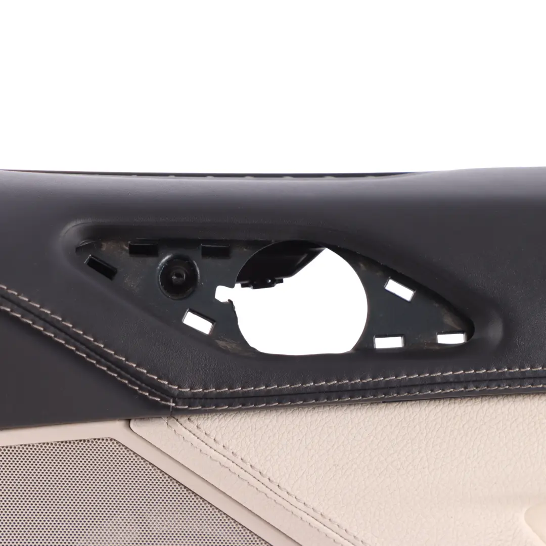 BMW F06 Door Card Front Right O/S Door Lining Trim Panel Leather Nappa Beige - SKU RHD-7304314 - Part number 7304314