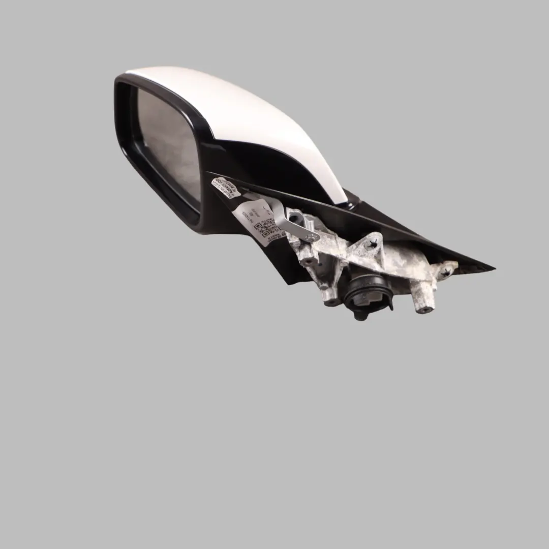 BMW 3 Series F30 F31 High Gloss Heated Left Wing Mirror N/S Alpinweiss White - SKU rhd-7345659-AW - Part number 7345659