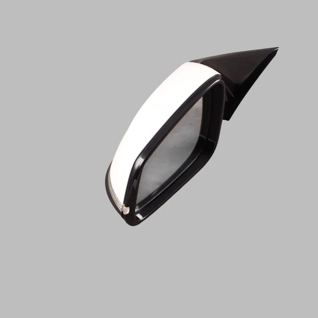 BMW 3 Series F30 F31 High Gloss Heated Left Wing Mirror N/S Alpinweiss White - SKU rhd-7345659-AW - Part number 7345659