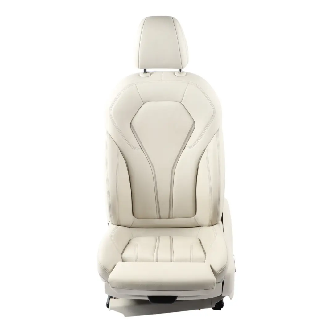 BMW G32 Sport Seat Front Left N/S Memory Heated Cover Ivory White Leather - SKU RHD-7457703-1 - Part number 7457703