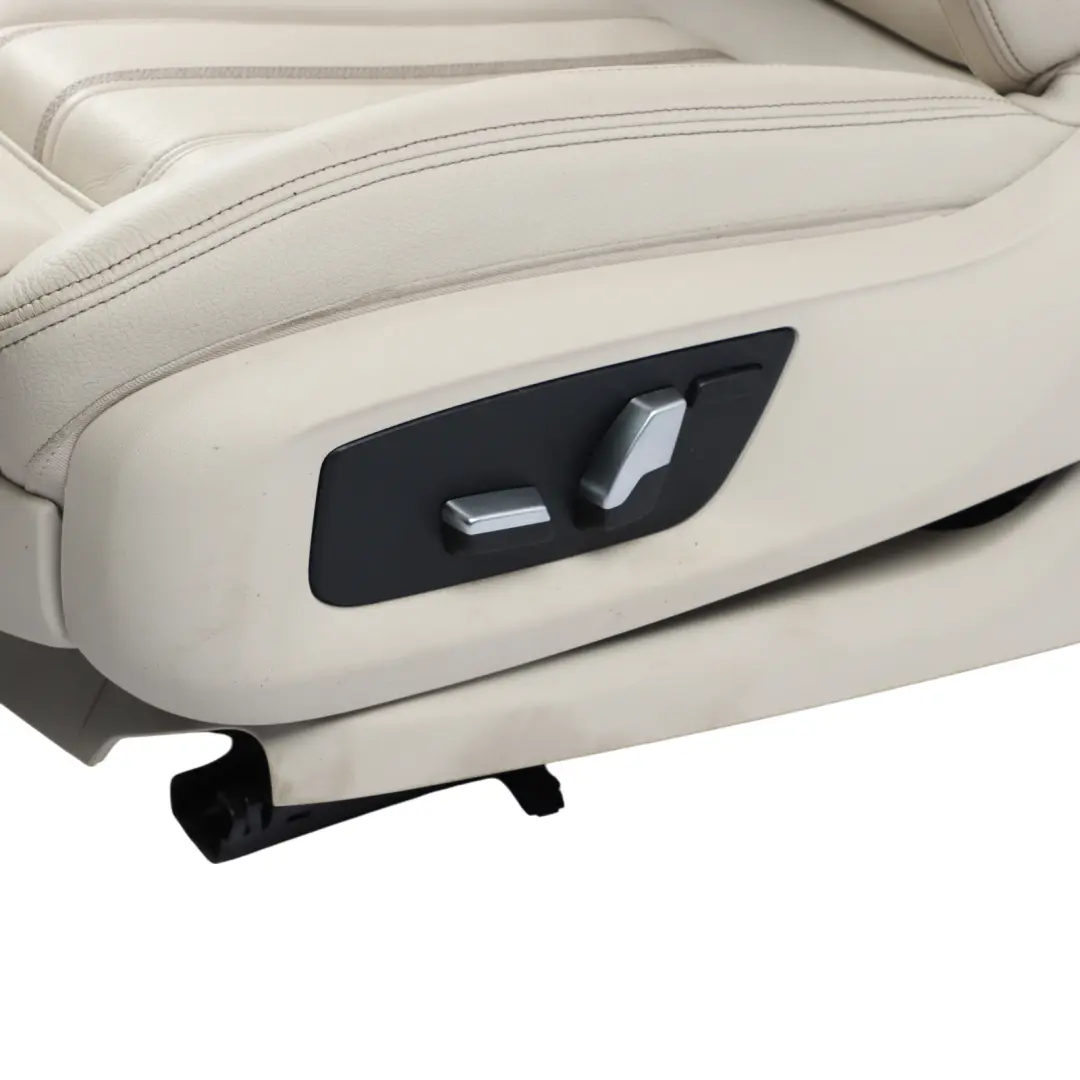 Front Left N/S Memory Heated Cover Ivory White Leather to BMW G32 Sport Seat with Part number 7457703 BMW G32 Sport Seat Front Left N/S Memory Heated Cover Ivory White Leather - SKU RHD-7457703-1 - Part number 7457703