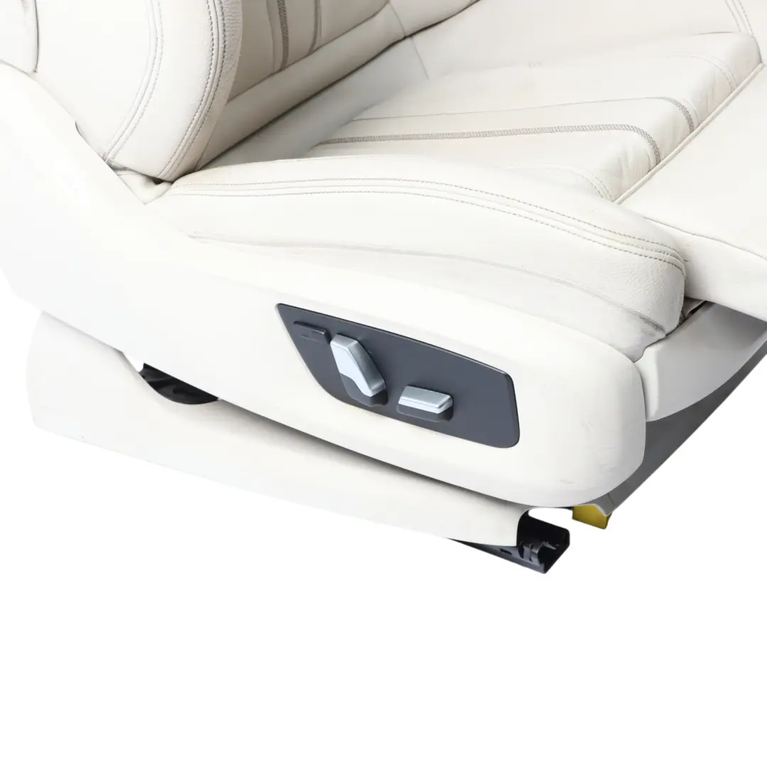 BMW G32 Sport Seat Front Right O/S Memory Heated Cover Ivory White Leather - SKU RHD-7457704-2 - Part number 7457704