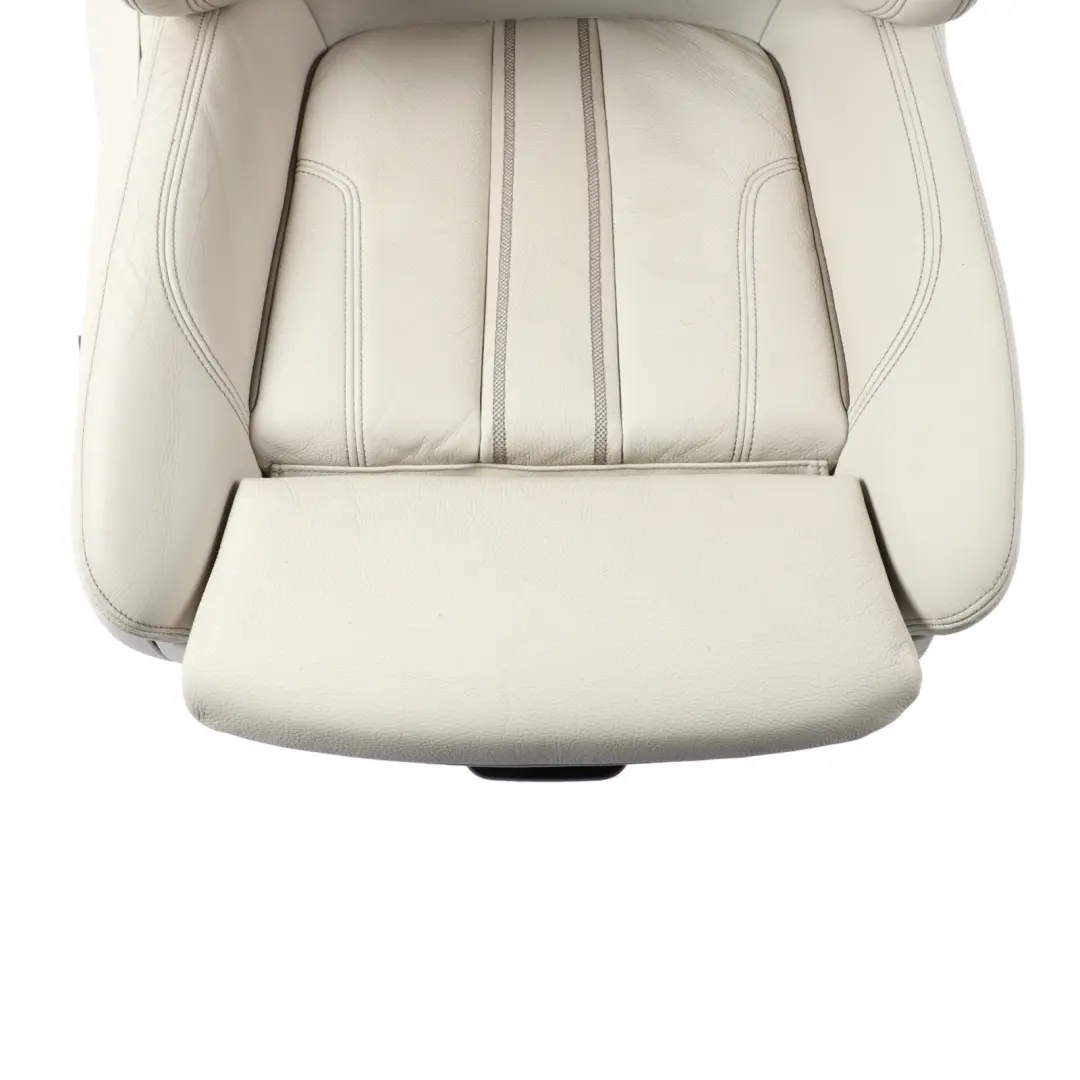 BMW G32 Sport Seat Front Right O/S Memory Heated Cover Ivory White Leather - SKU RHD-7457704-2 - Part number 7457704