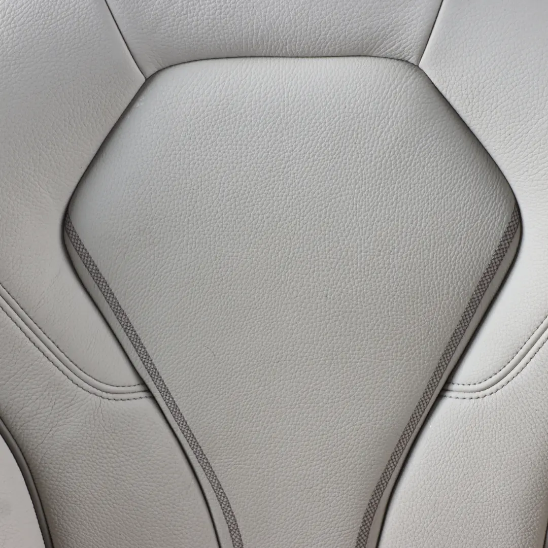 BMW G32 Sport Seat Front Right O/S Memory Heated Cover Ivory White Leather - SKU RHD-7457704-2 - Part number 7457704
