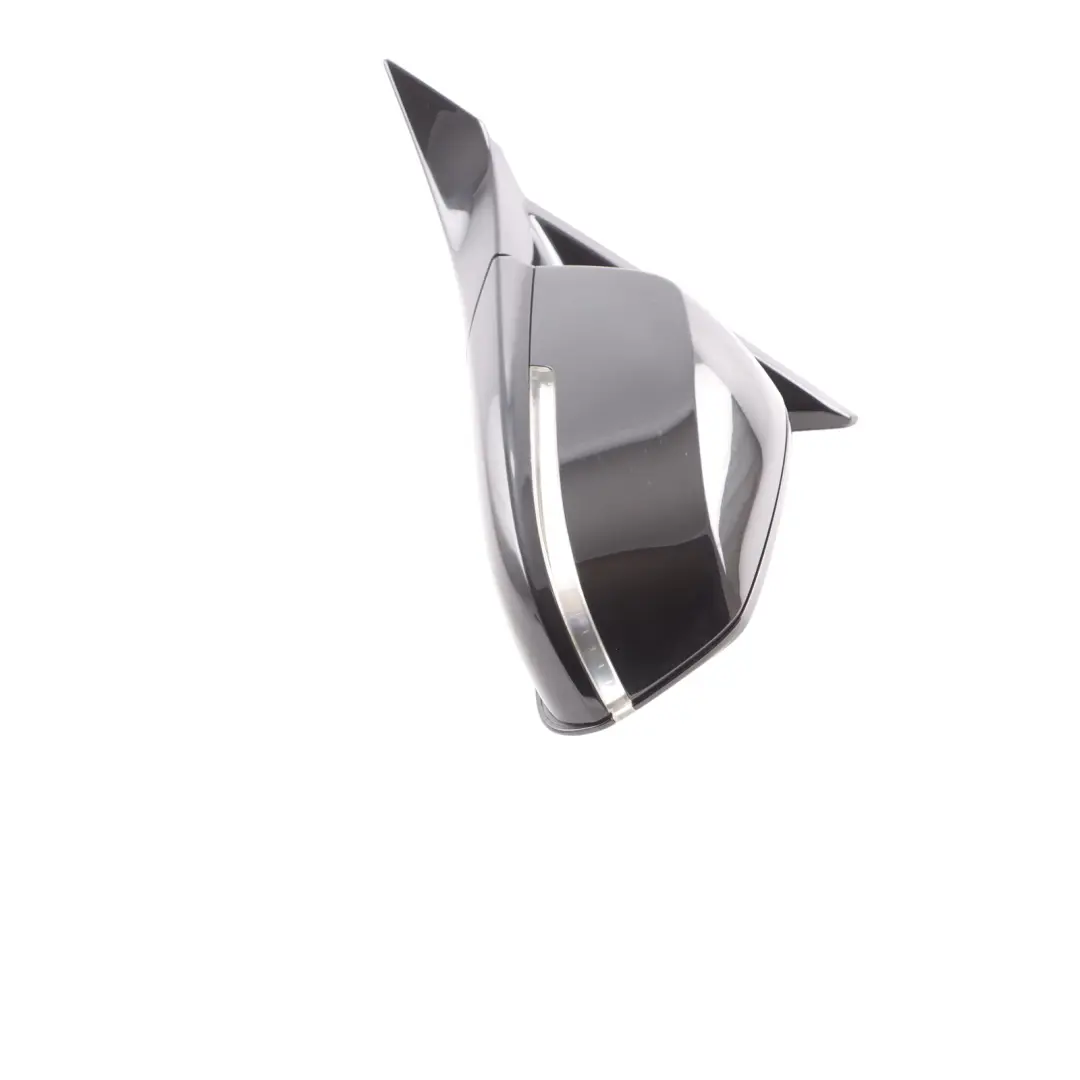 BMW F20 Wing Mirror Heated Door Left N/S 5 Pins Shadow Line Black Sapphire - 475 - SKU RHD-7459075-BS - Part number 7459075
