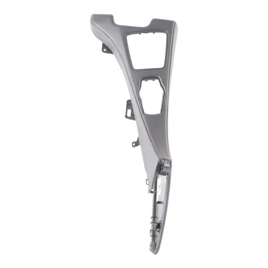 Trim BMW F06 F12 F13 LCI Center Console Decorative Cover Leather Black to with Part number 8066468 Trim BMW F06 F12 F13 LCI Center Console Decorative Cover Leather Black - SKU RHD-8066468 - Part number 8066468