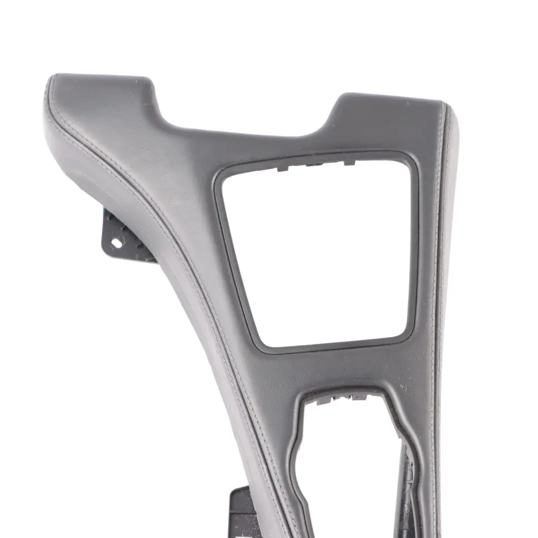 Trim BMW F06 F12 F13 LCI Center Console Decorative Cover Leather Black to with Part number 8066468 Trim BMW F06 F12 F13 LCI Center Console Decorative Cover Leather Black - SKU RHD-8066468 - Part number 8066468