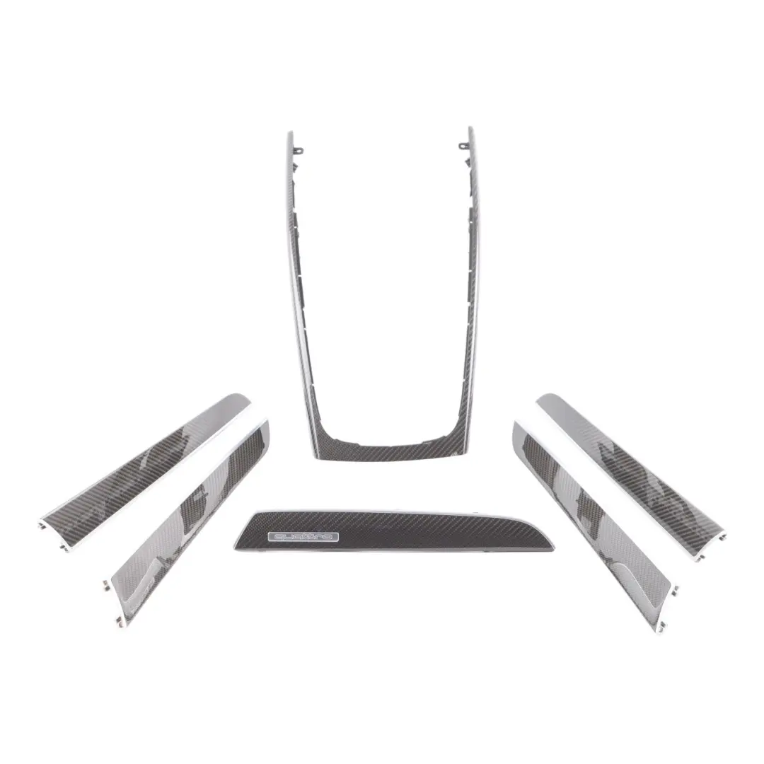 Dashboard Decor Trim Strip Quattro Badge Carbon Kit Set to Audi RS4 B8 with Part number 8K2853189AK Audi RS4 B8 Dashboard Decor Trim Strip Quattro Badge Carbon Kit Set - SKU RHD-8K2853189AK-1 - Part number 8K2853189AK