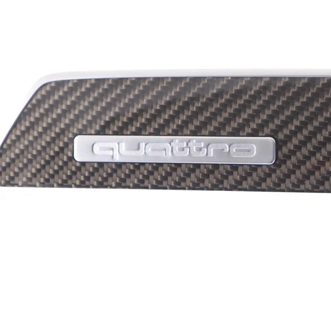 Dashboard Decor Trim Strip Quattro Badge Carbon Kit Set to Audi RS4 B8 with Part number 8K2853189AK Audi RS4 B8 Dashboard Decor Trim Strip Quattro Badge Carbon Kit Set - SKU RHD-8K2853189AK-1 - Part number 8K2853189AK