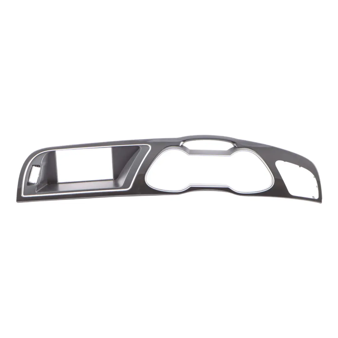Audi RS4 B8 Dashboard Panel Centre Instrument Trim Strip Cover High Gloss Black - SKU RHD-8K2857185AQ - Part number 8K2857185AQ