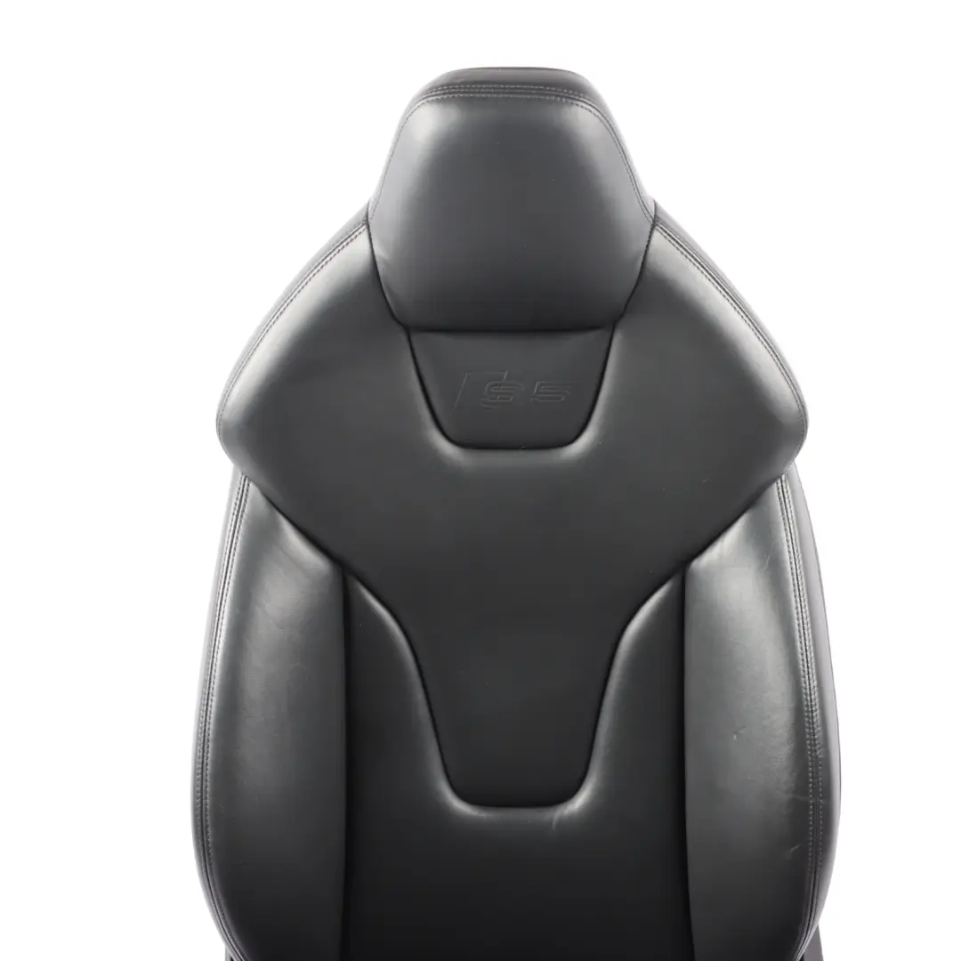 Audi S5 8T Coupe Front Sport Seat Left N/S Interior Heated Leather Soul Black - SKU RHD-8T0881805F-1 - Part number 8T0881805F