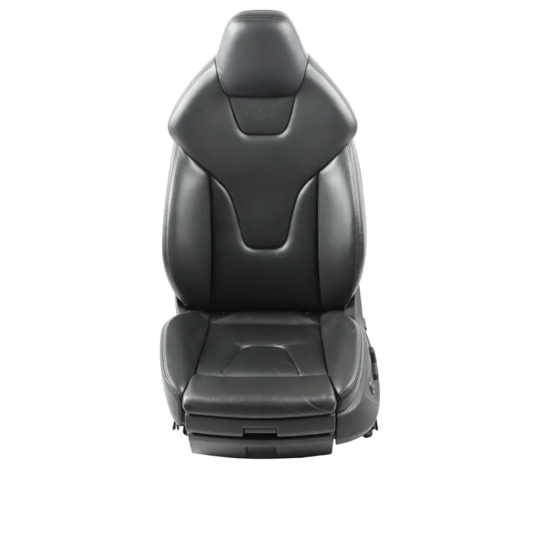 Audi S5 8T Coupe Front Sport Seat Left N/S Interior Heated Leather Soul Black - SKU RHD-8T0881805F-1 - Part number 8T0881805F