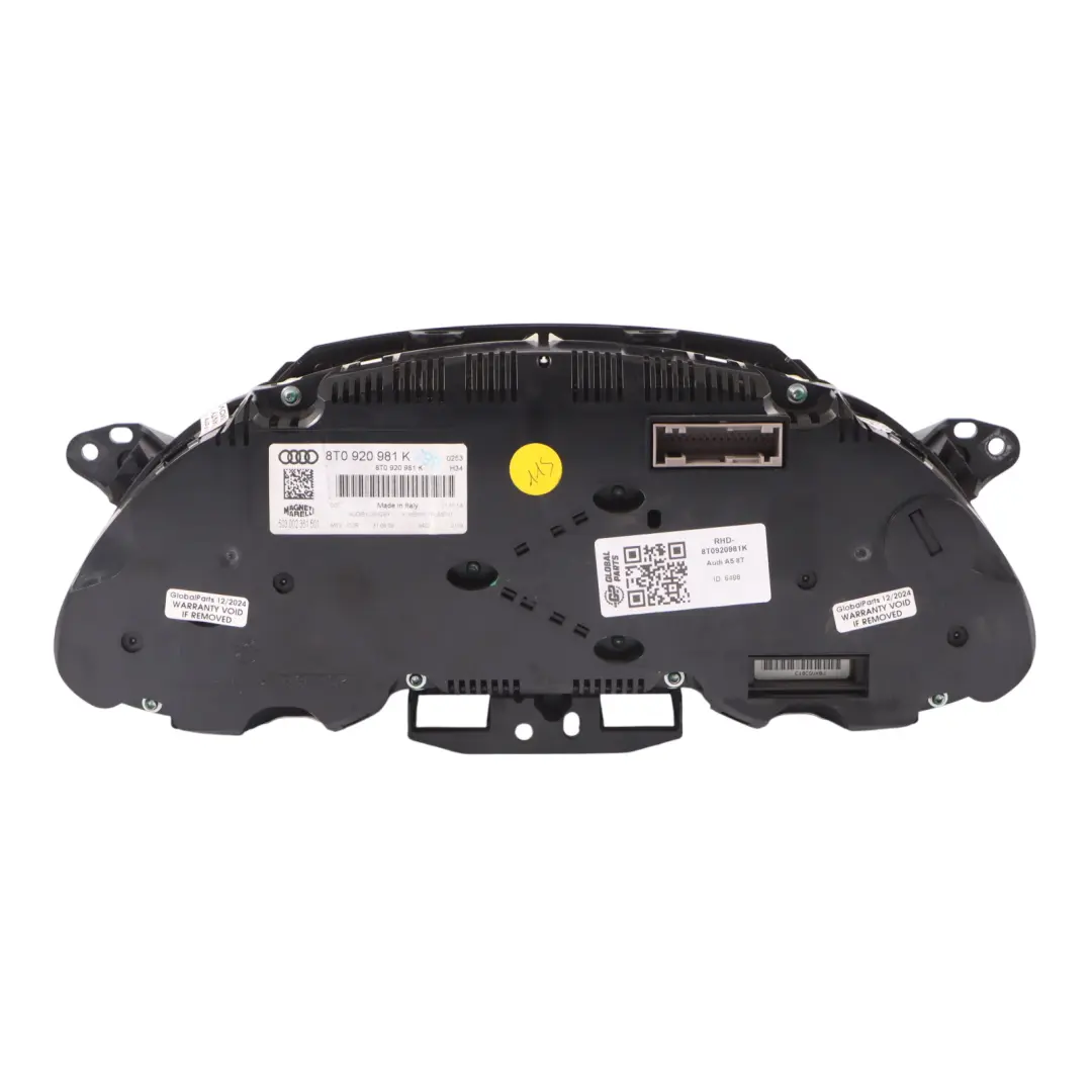 Instrument Cluster Speedometer Clocks Automatic Diesel to Audi A5 8T with Part number 8T0920981K Audi A5 8T Instrument Cluster Speedometer Clocks Automatic Diesel - SKU RHD-8T0920981K - Part number 8T0920981K