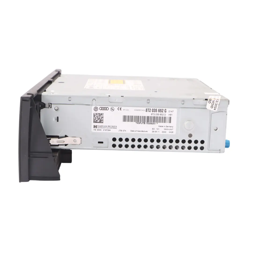 Audi A5 8T A4 B8 Sat Navi Stereo Radio Audio MMI Head Unit CD Player - SKU RHD-8T2035652G - Part number 8T2035652G