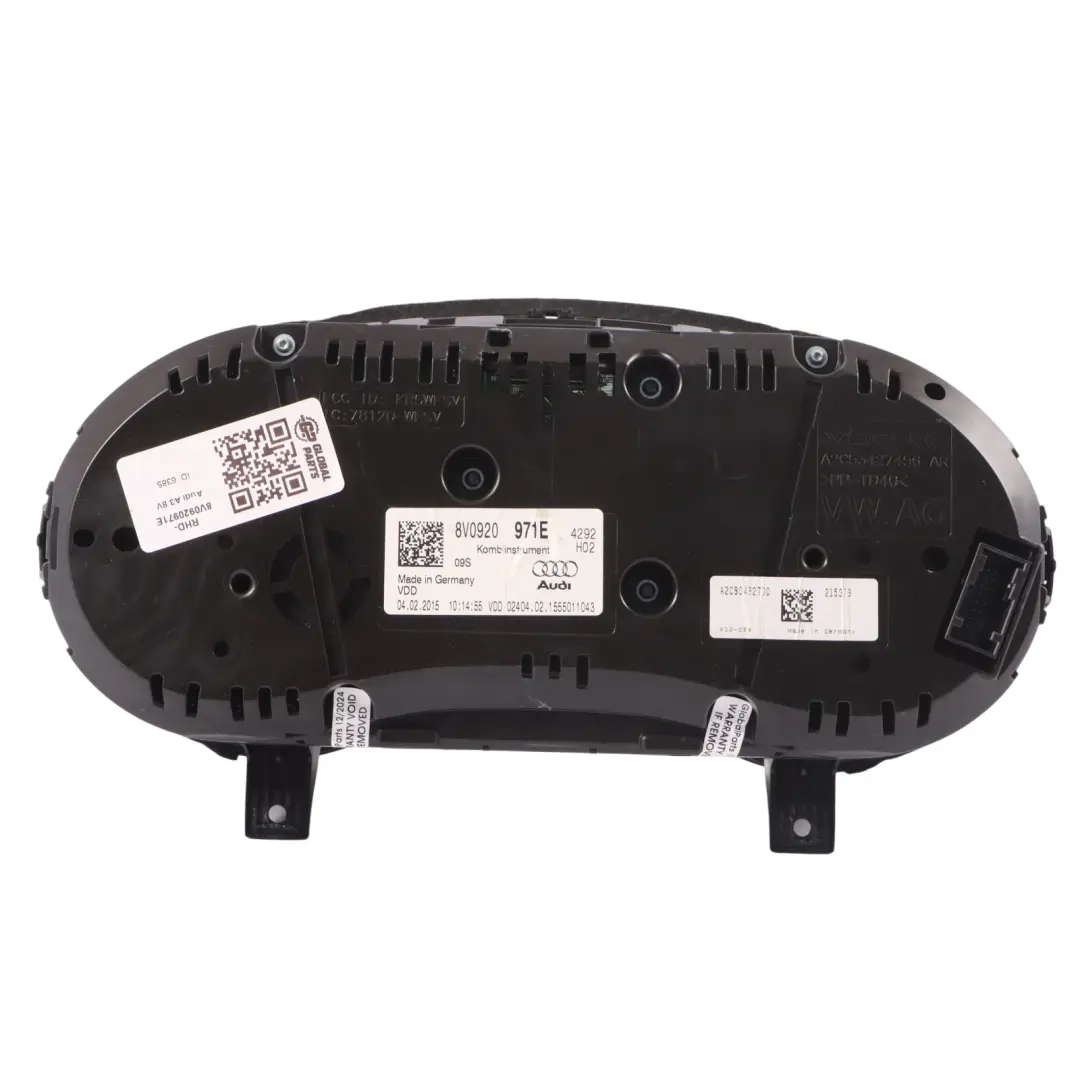 Audi A3 8V Instrument Cluster Diesel Speedo Clocks Meter Manual - SKU RHD-8V0920971E - Part number 8V0920971E