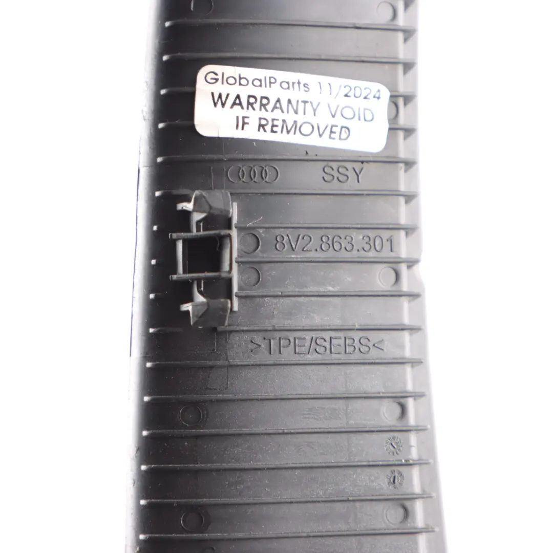 Centre Console Rubber Insert Mat Covering Panel to Audi A3 8V with Part number 8V2863301 Audi A3 8V Centre Console Rubber Insert Mat Covering Panel - SKU RHD-8V2863301 - Part number 8V2863301