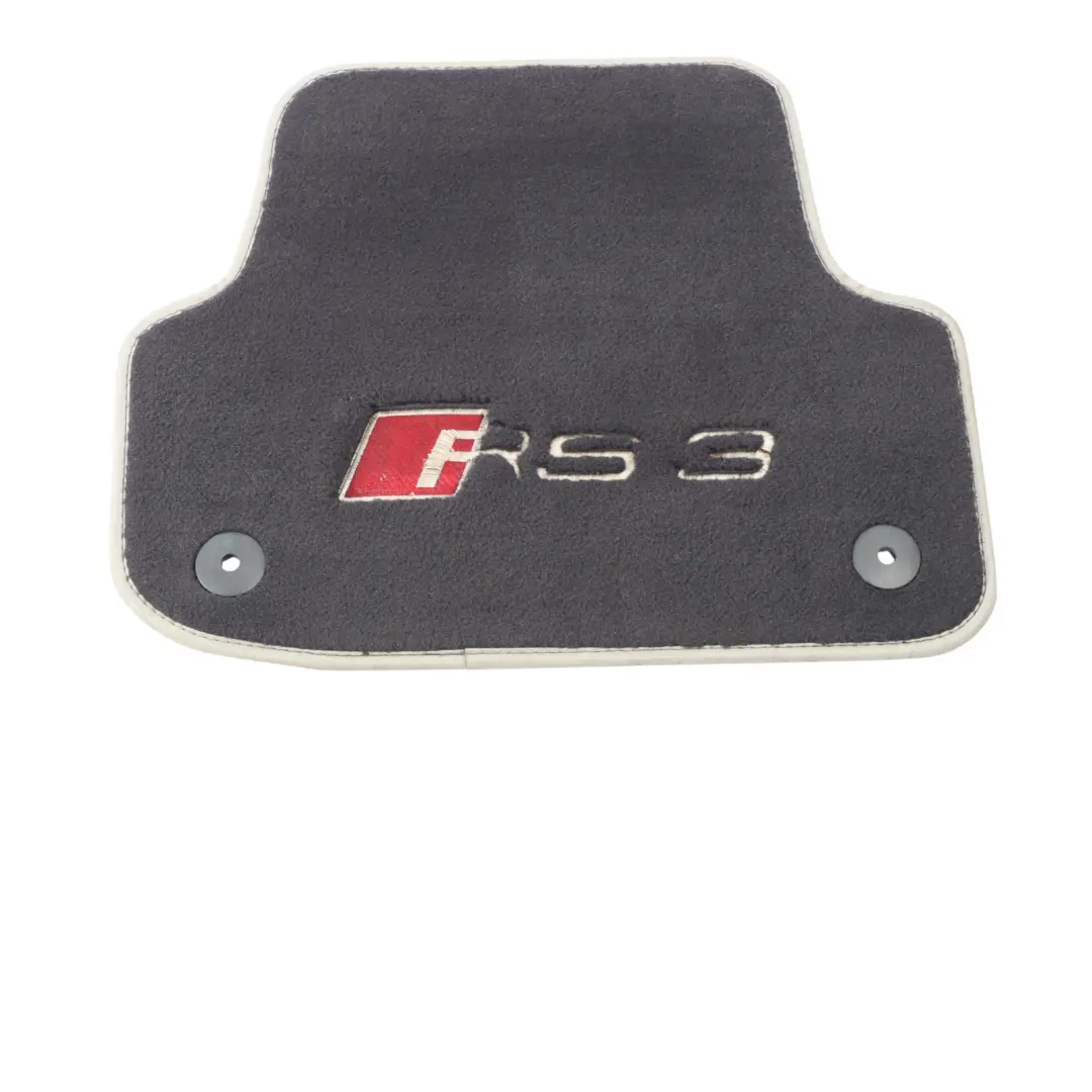 Audi RS3 8V Sportback Carpet Floor Mats Liners Set Soul Black - SKU RHD-8V4863012A - Part number 8V4863012A