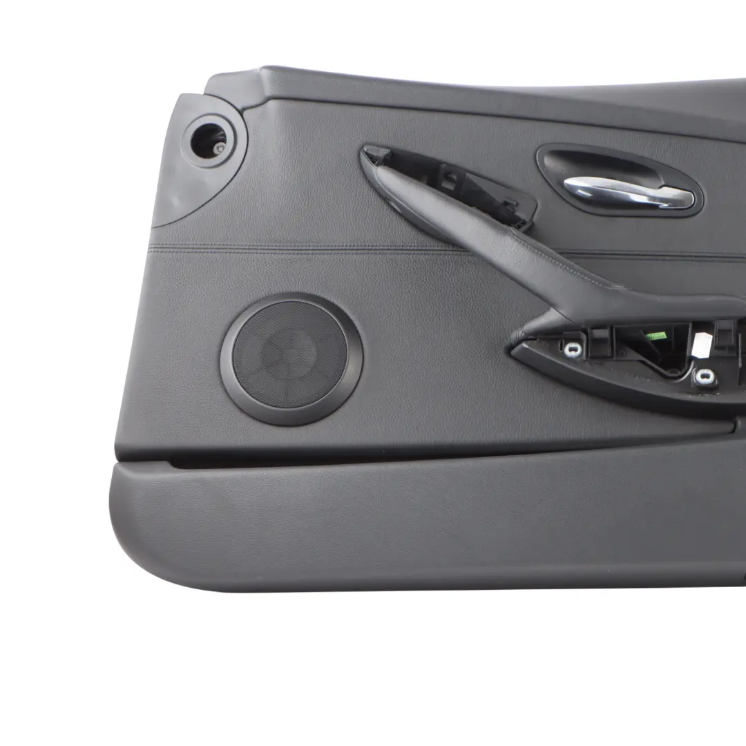 BMW 6 E63 E64 Front Right O/S Door Card Trim Panel Black Leather Dakota - SKU rhd-9138404 - Part number 9138404