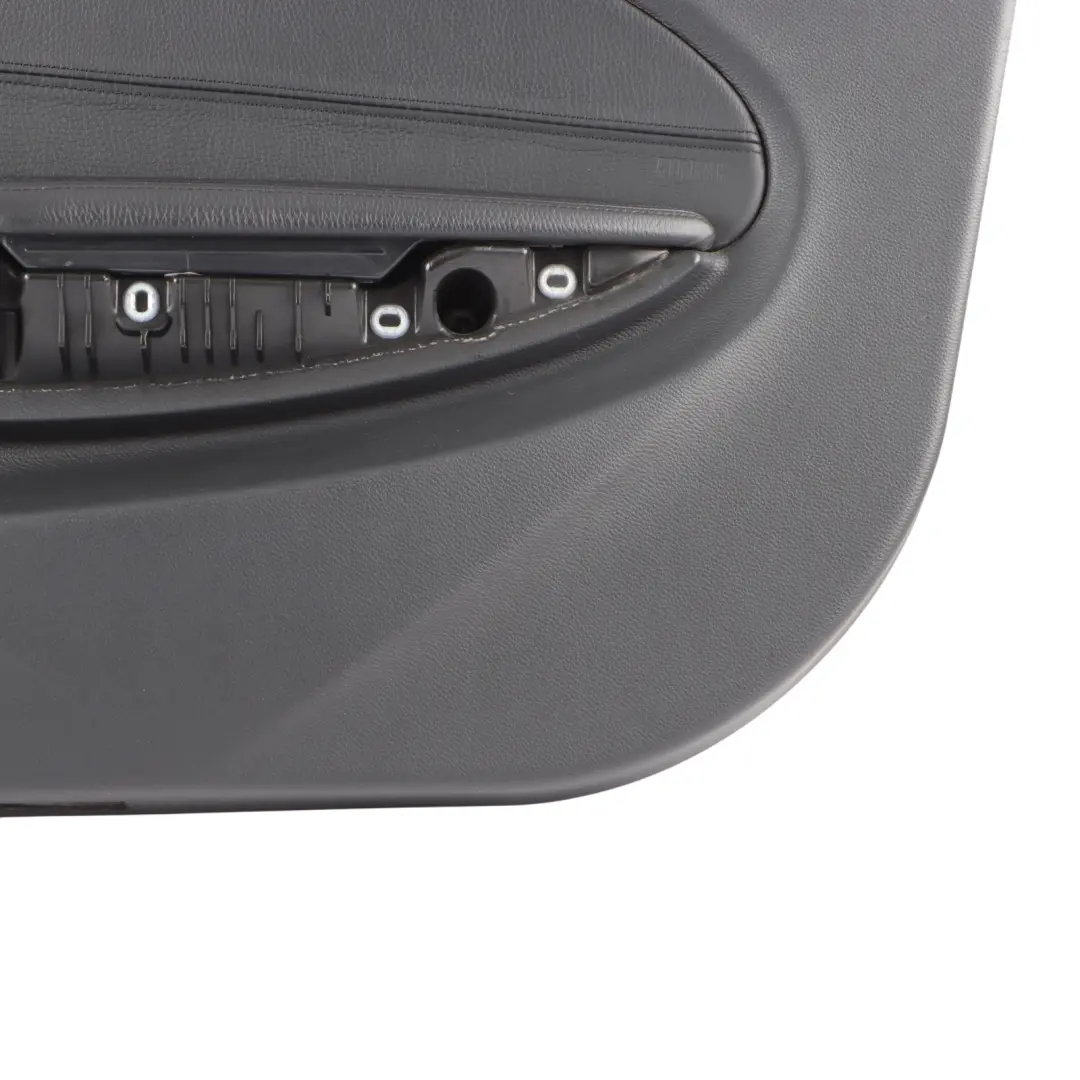 BMW 6 E63 E64 Front Right O/S Door Card Trim Panel Black Leather Dakota - SKU rhd-9138404 - Part number 9138404