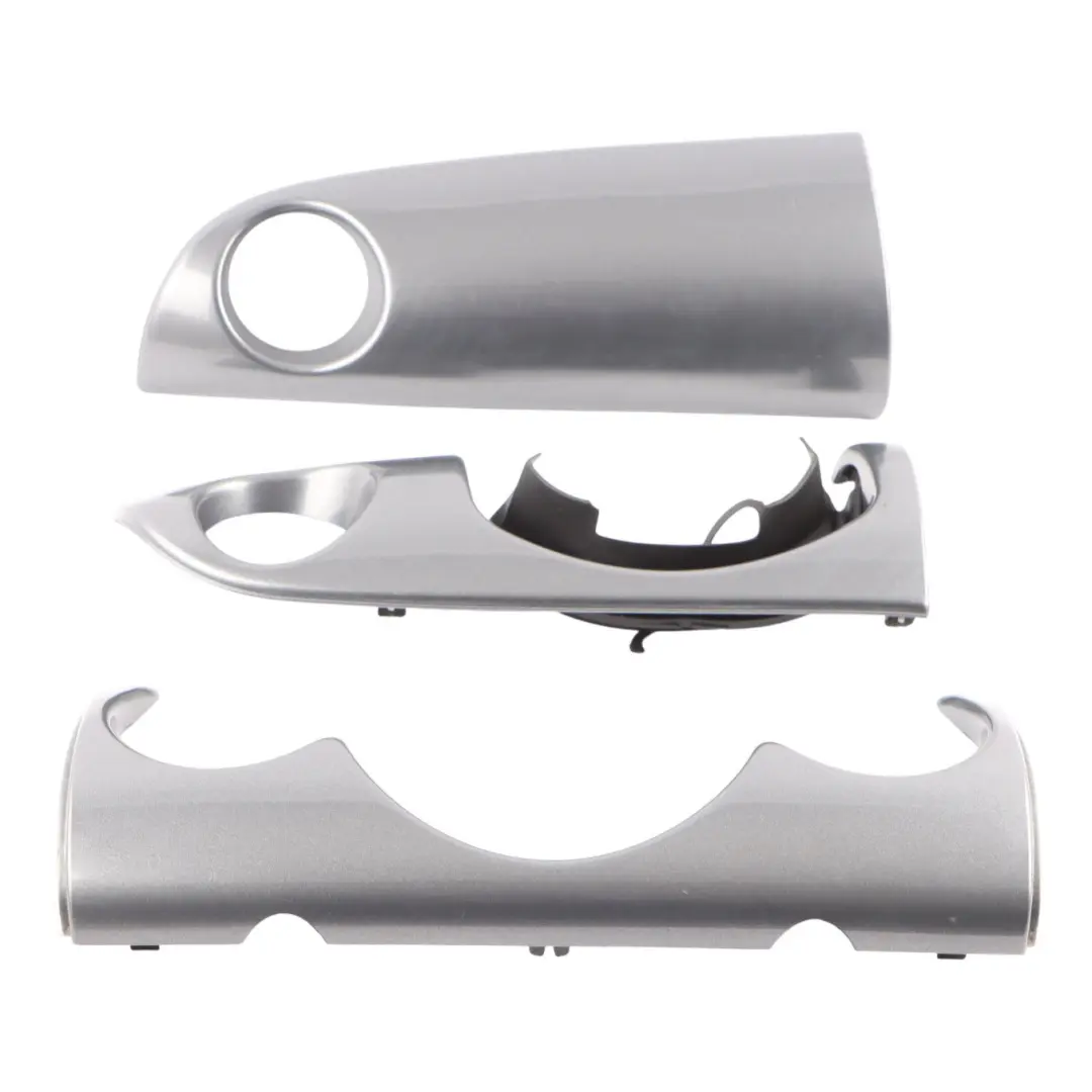 Set Dashboard Panel Trim Strip Cover Anthracite to Mini Cooper R50 R53 with Part number 9146314 Mini Cooper R50 R53 Set Dashboard Panel Trim Strip Cover Anthracite - SKU RHD-9146314-8 - Part number 9146314