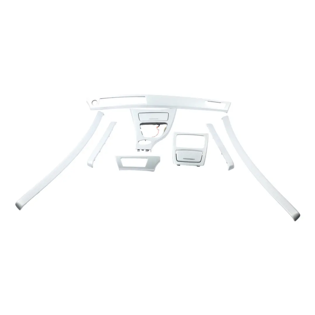 Interior Centre Console Cover Trim Panel Finisher Set Glacier Silver to BMW E92 with Part number 9151595 BMW E92 Interior Centre Console Cover Trim Panel Finisher Set Glacier Silver - SKU RHD-9151595-1 - Part number 9151595