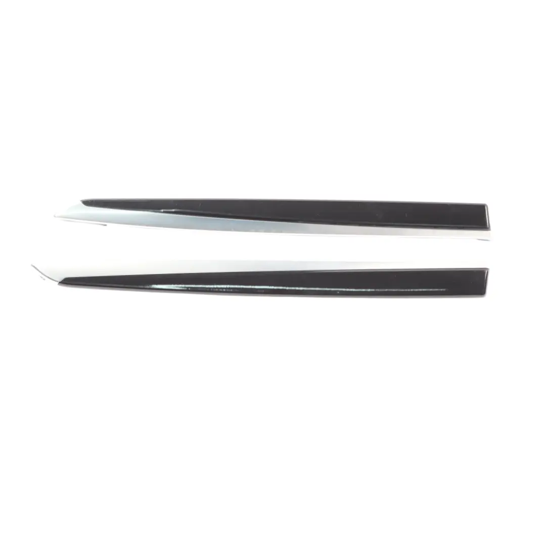 BMW F10 F11 Decor Strip Trim Dashboard Console Cover Glossy Black Chrom SET - SKU RHD-9192934-2 - Part number 9192934