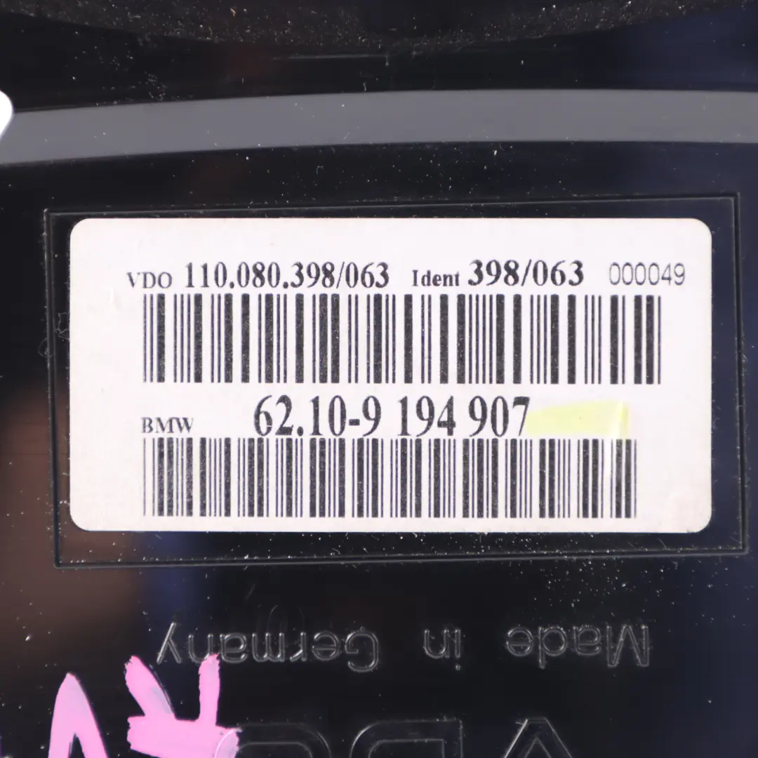 Instrument Cluster Speedo Clocks Automatic to BMW E63 E64 LCI Diesel with Part number 9194907 BMW E63 E64 LCI Diesel Instrument Cluster Speedo Clocks Automatic - SKU RHD-9194907 - Part number 9194907