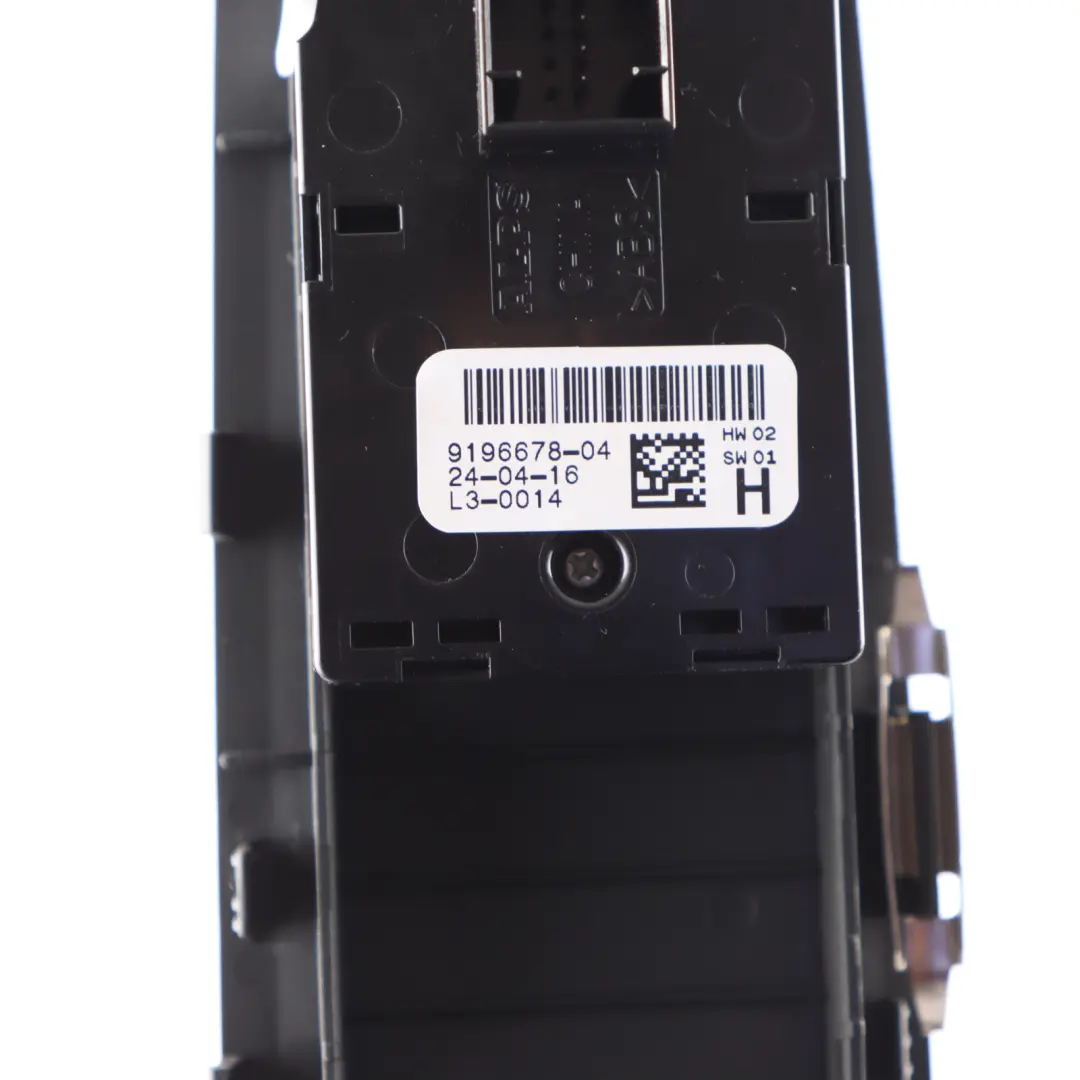 BMW F13 Window Lifter Switch Front Driver Side Control Panel Trim Black - SKU RHD-9196678-1 - Part number 9196678
