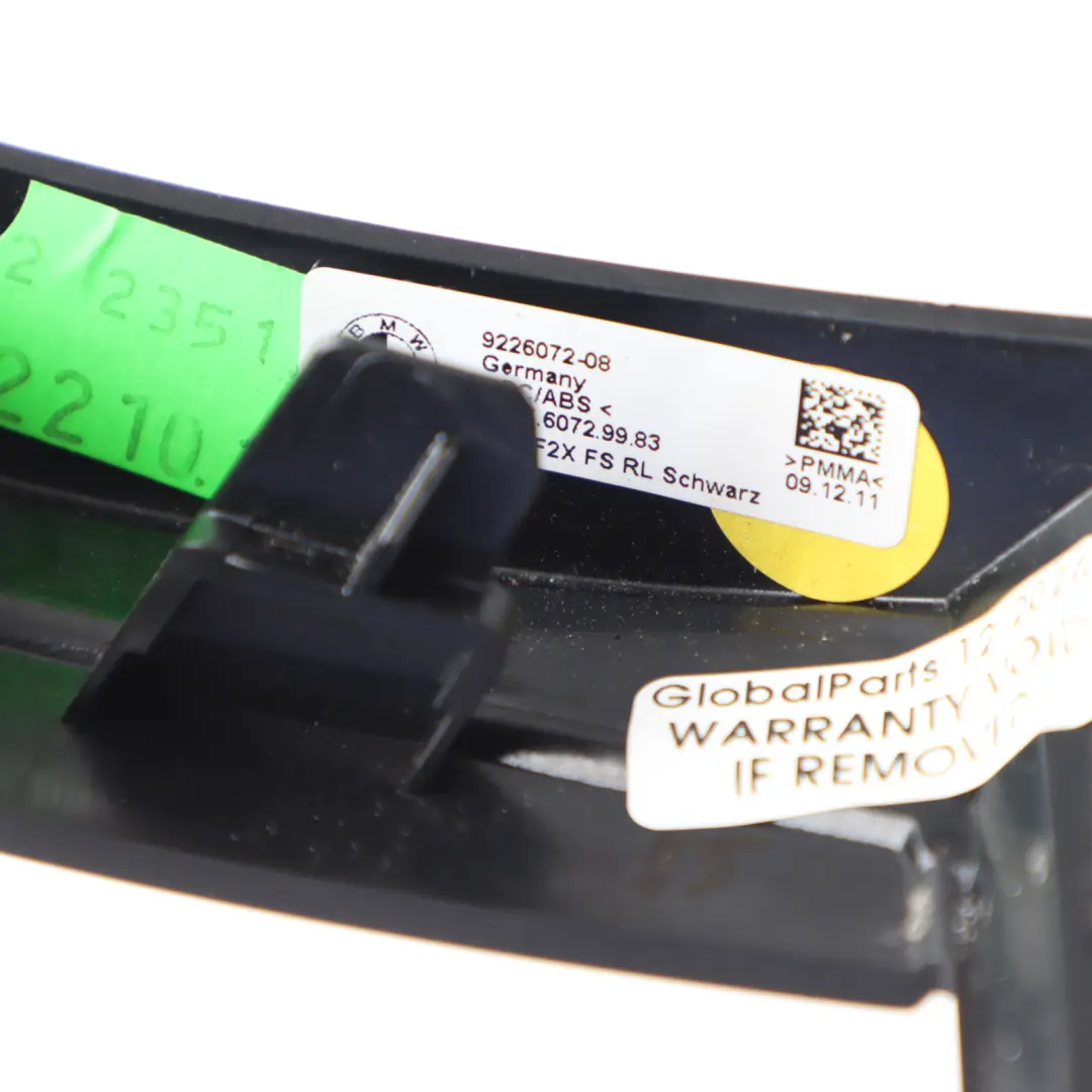 Dashboard Trim Air Vent Right O/S Cover Black Glossy Oxid Silver to BMW F20 F21 with Part number 9226072 BMW F20 F21 Dashboard Trim Air Vent Right O/S Cover Black Glossy Oxid Silver - SKU RHD-9226072 - Part number 9226072