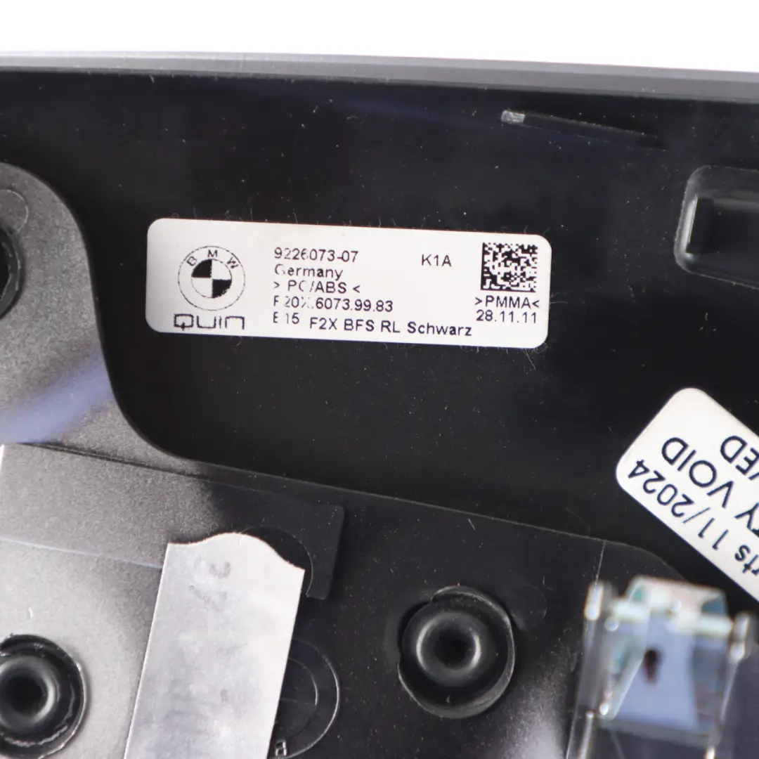 BMW F20 F21 Dashboard Trim Air Vent Left N/S Cover Black Glossy Oxid Silver - SKU RHD-9226073 - Part number 9226073