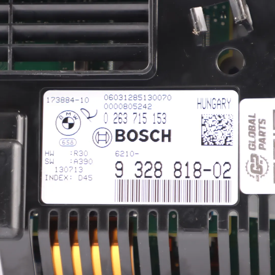 Instrument Cluster Clock Speedo Meter Automatic to BMW F06 Diesel with Part number 9328818 BMW F06 Diesel Instrument Cluster Clock Speedo Meter Automatic - SKU RHD-9328818-1 - Part number 9328818