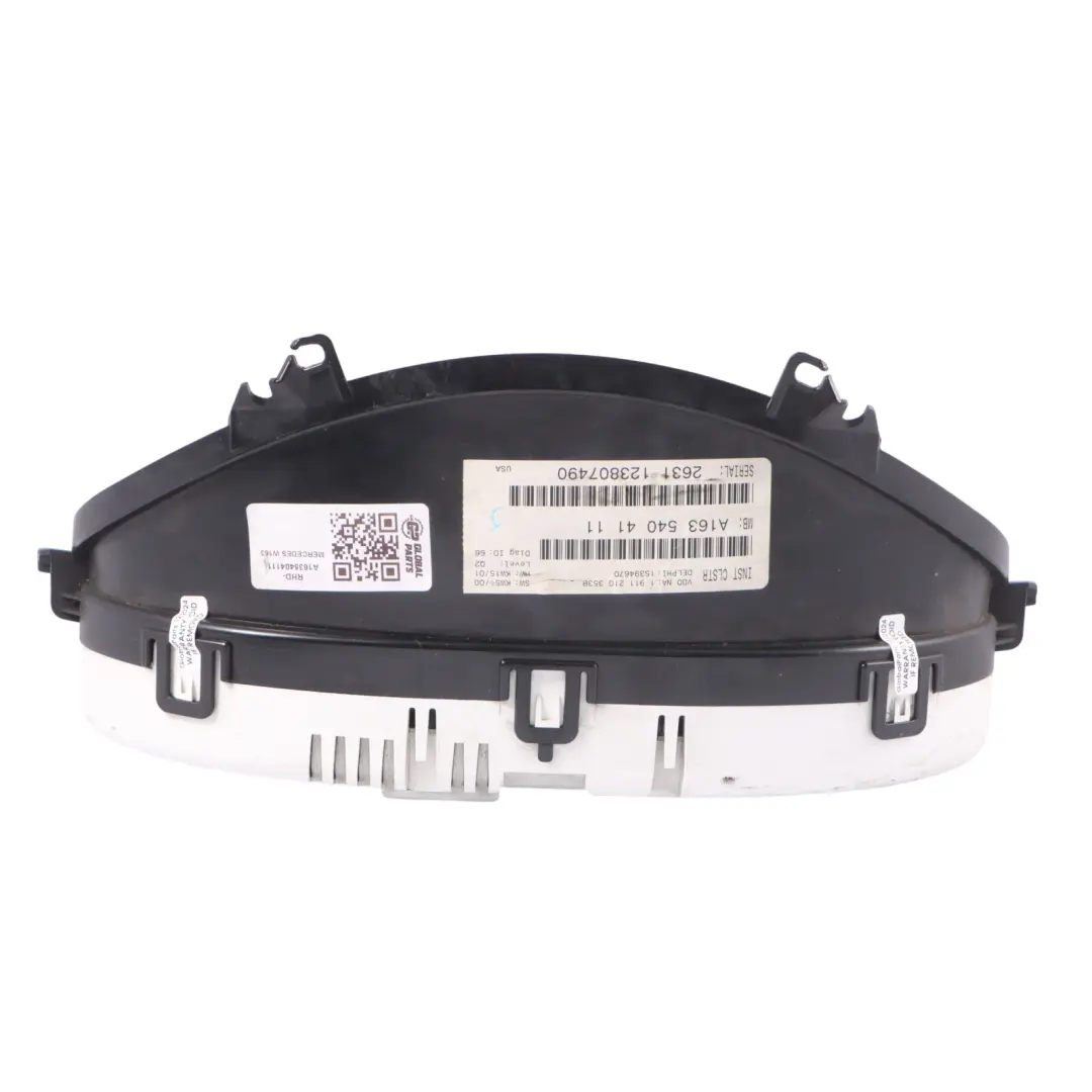 Instrument Cluster Speedo Clocks Automatic to Mercedes ML W163 Diesel with Part number A1635404111 Mercedes ML W163 Diesel Instrument Cluster Speedo Clocks Automatic - SKU RHD-A1635404111 - Part number A1635404111