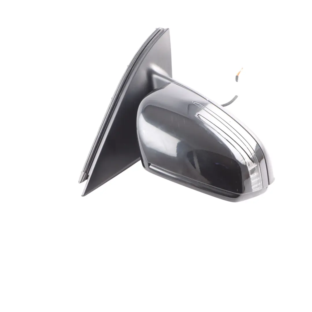 Mercedes ML W166 Wing Mirror Right O/S Power Fold Auto Dim Black - 040 - SKU RHD-A1668100001-BLK - Part number A1668100001