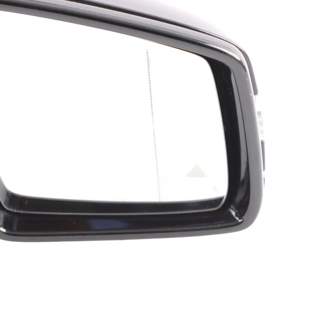 Mercedes ML W166 Wing Mirror Right O/S Power Fold Auto Dim Black - 040 - SKU RHD-A1668100001-BLK - Part number A1668100001