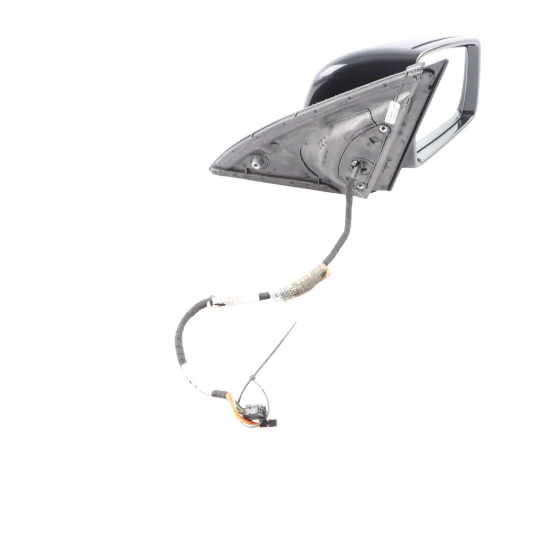 Mercedes ML W166 Wing Mirror Right O/S Power Fold Auto Dim Black - 040 - SKU RHD-A1668100001-BLK - Part number A1668100001
