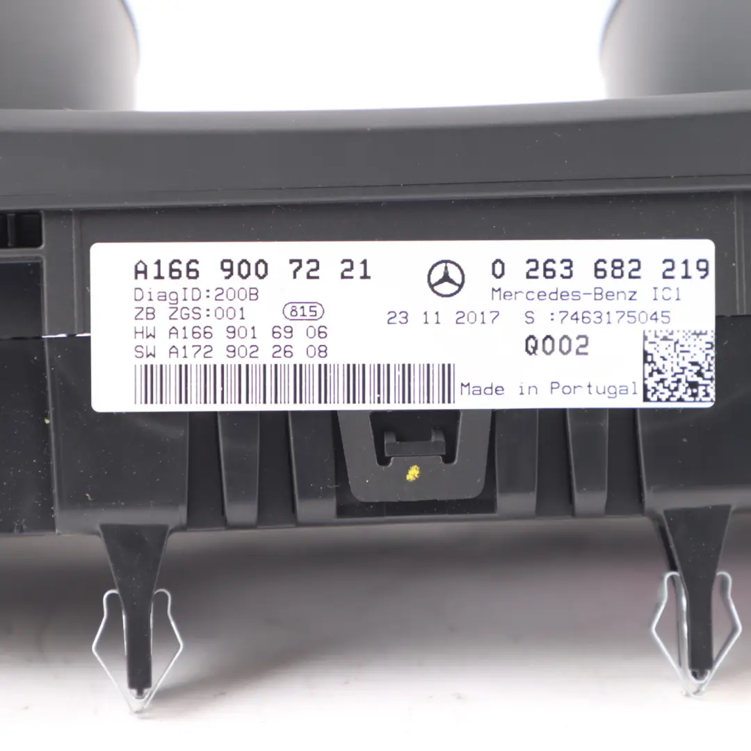 Instrument Cluster Clock Speedo Meter Automatic to Mercedes W166 Diesel with Part number A1669007221 Mercedes W166 Diesel Instrument Cluster Clock Speedo Meter Automatic - SKU RHD-A1669007221 - Part number A1669007221