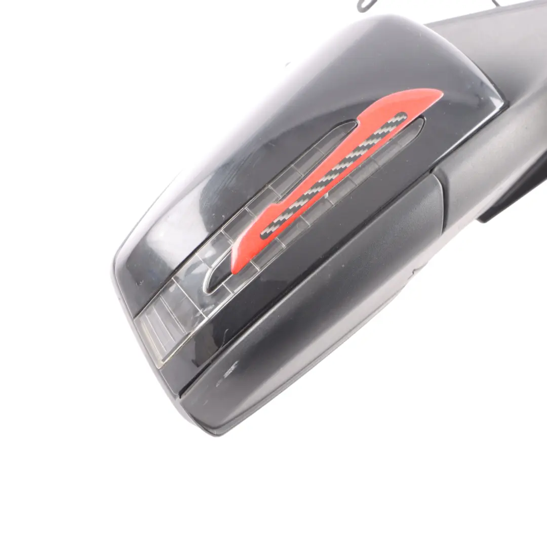 Wing Mirror Door Right O/S Outside Kosmos Black Metallic - 191 to Mercedes W176 with Part number A1768100216 Mercedes W176 Wing Mirror Door Right O/S Outside Kosmos Black Metallic - 191 - SKU RHD-A1768100216-KB - Part number A1768100216