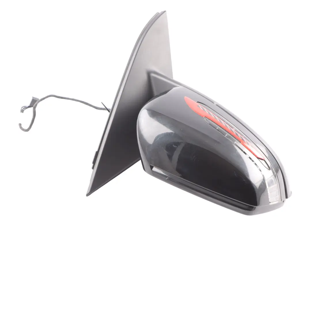 Wing Mirror Door Right O/S Outside Kosmos Black Metallic - 191 to Mercedes W176 with Part number A1768100216 Mercedes W176 Wing Mirror Door Right O/S Outside Kosmos Black Metallic - 191 - SKU RHD-A1768100216-KB - Part number A1768100216
