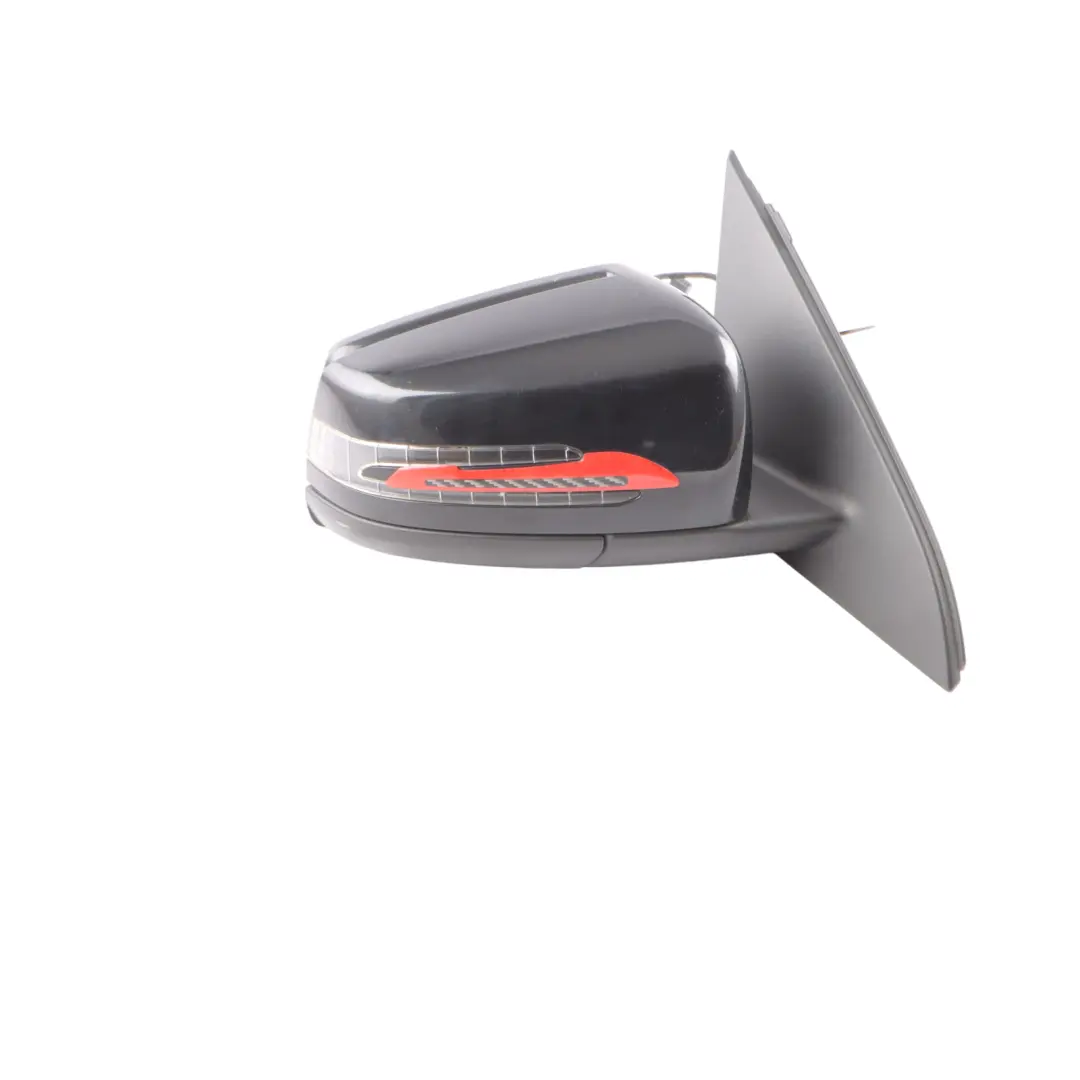 Wing Mirror Door Right O/S Outside Kosmos Black Metallic - 191 to Mercedes W176 with Part number A1768100216 Mercedes W176 Wing Mirror Door Right O/S Outside Kosmos Black Metallic - 191 - SKU RHD-A1768100216-KB - Part number A1768100216