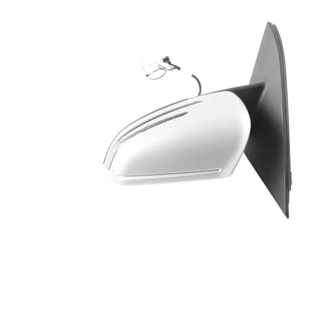 Wing Mirror Outside Power Fold Door Left N/S Polar Silver - 761 to Mercedes W176 with Part number A1768100300 Mercedes W176 Wing Mirror Outside Power Fold Door Left N/S Polar Silver - 761 - SKU rhd-A1768100300-PLS - Part number A1768100300