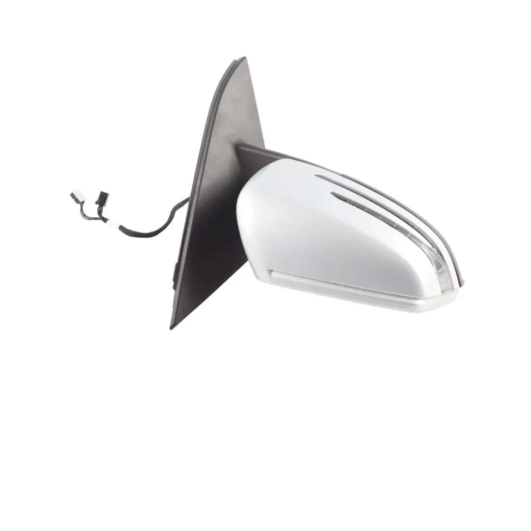 Wing Mirror Door Right O/S Outside Power Fold Polar Silver - 761 to Mercedes W176 with Part number A1768100400 Mercedes W176 Wing Mirror Door Right O/S Outside Power Fold Polar Silver - 761 - SKU rhd-A1768100400-PLS - Part number A1768100400