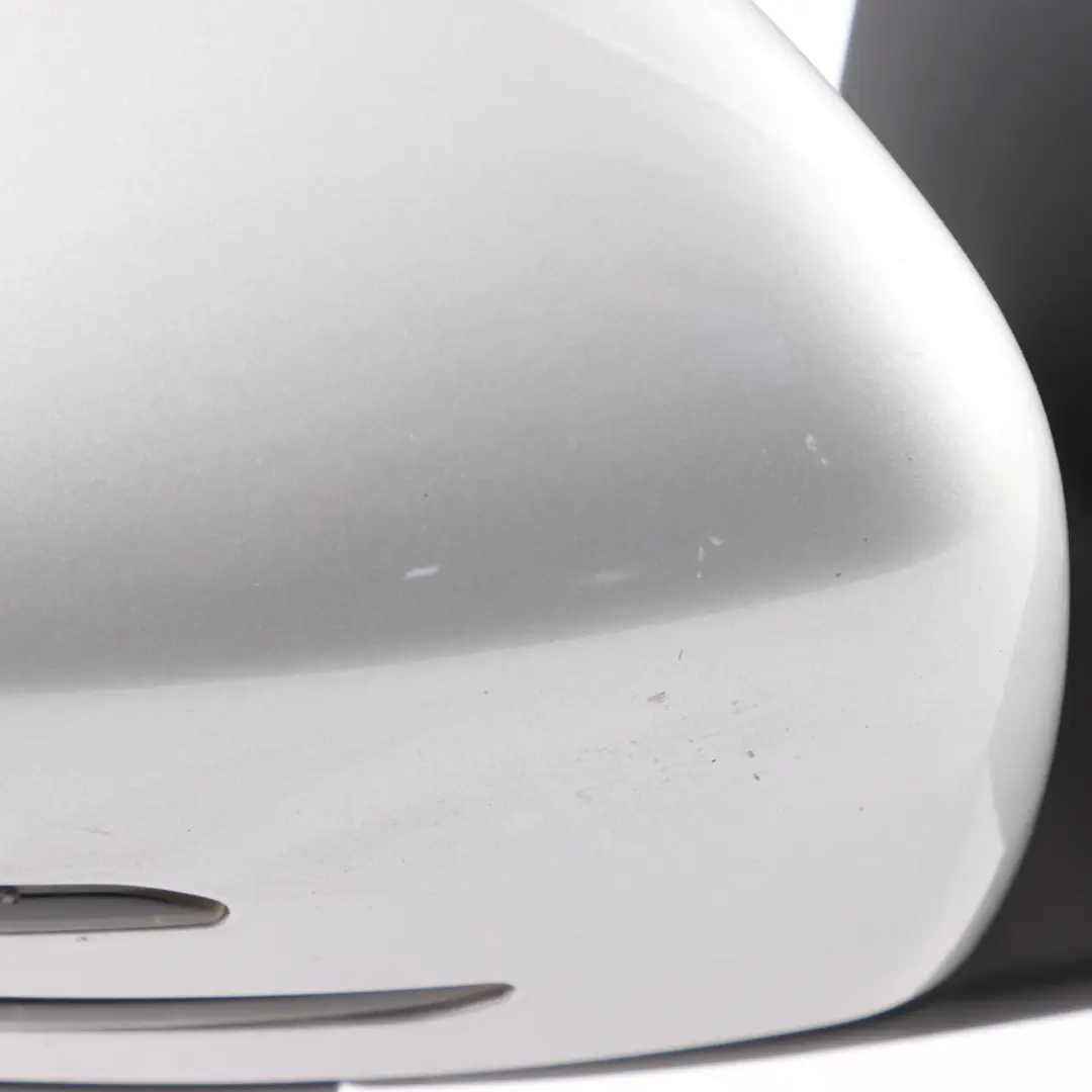 Mercedes W176 Wing Mirror Door Right O/S Outside Power Fold Polar Silver - 761 - SKU rhd-A1768100400-PLS - Part number A1768100400